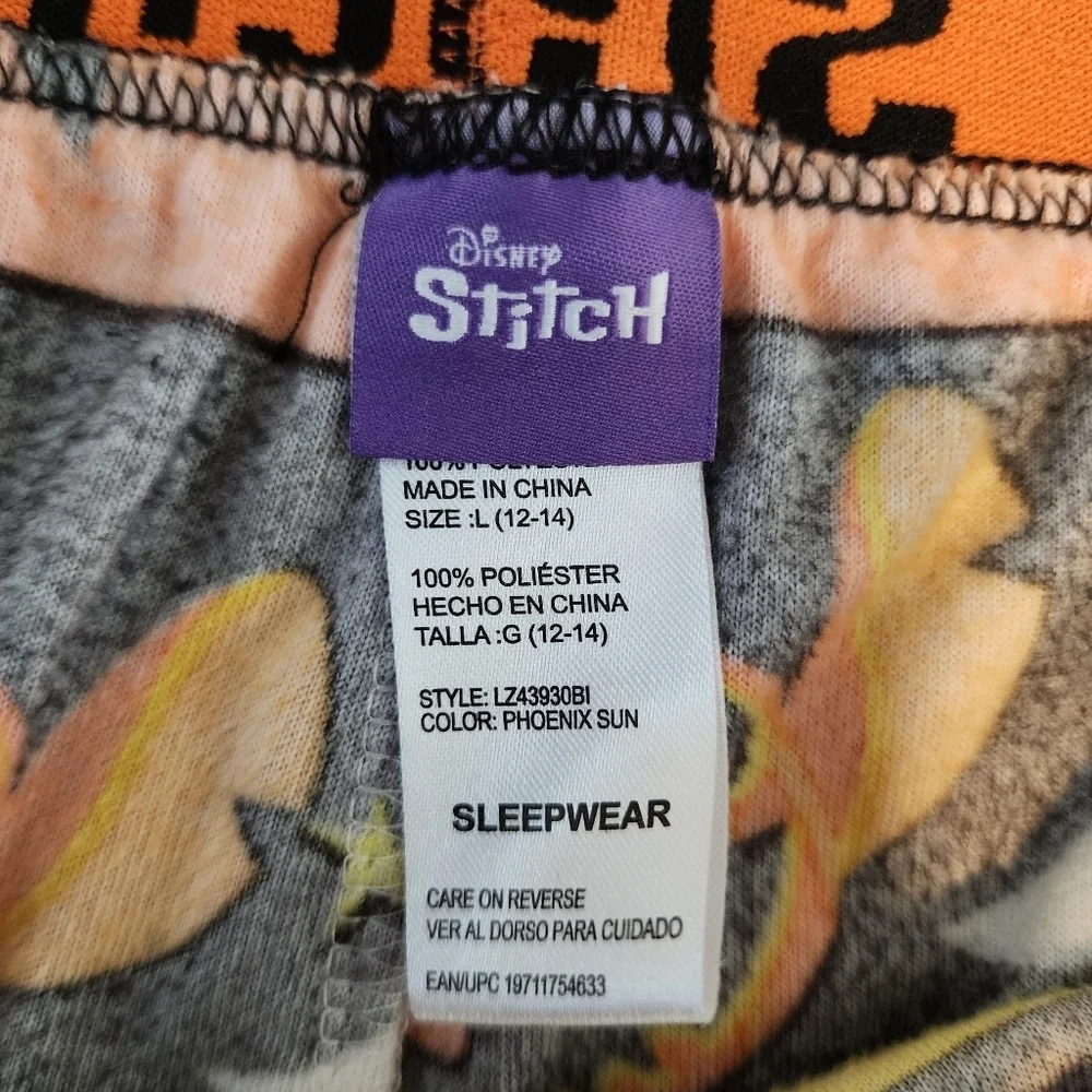 Disney Stitch Halloween Soft Pajama Pants Sleepwear Lounge Women's Large L EUC - Picture 7 of 9